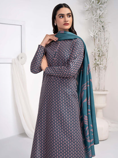 3 Piece Khaddar Suit-Printed (Unstitched)