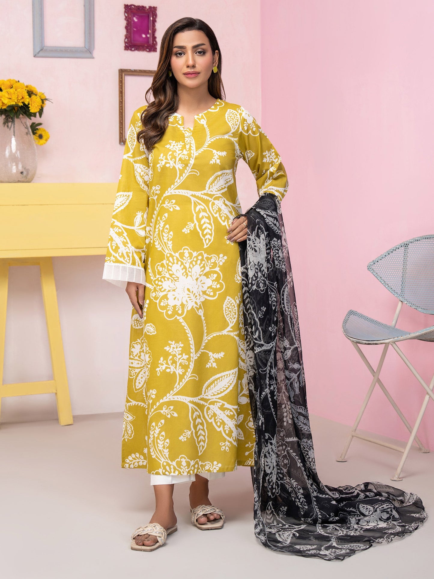 2 Piece Lawn Suit-Printed (Unstitched)