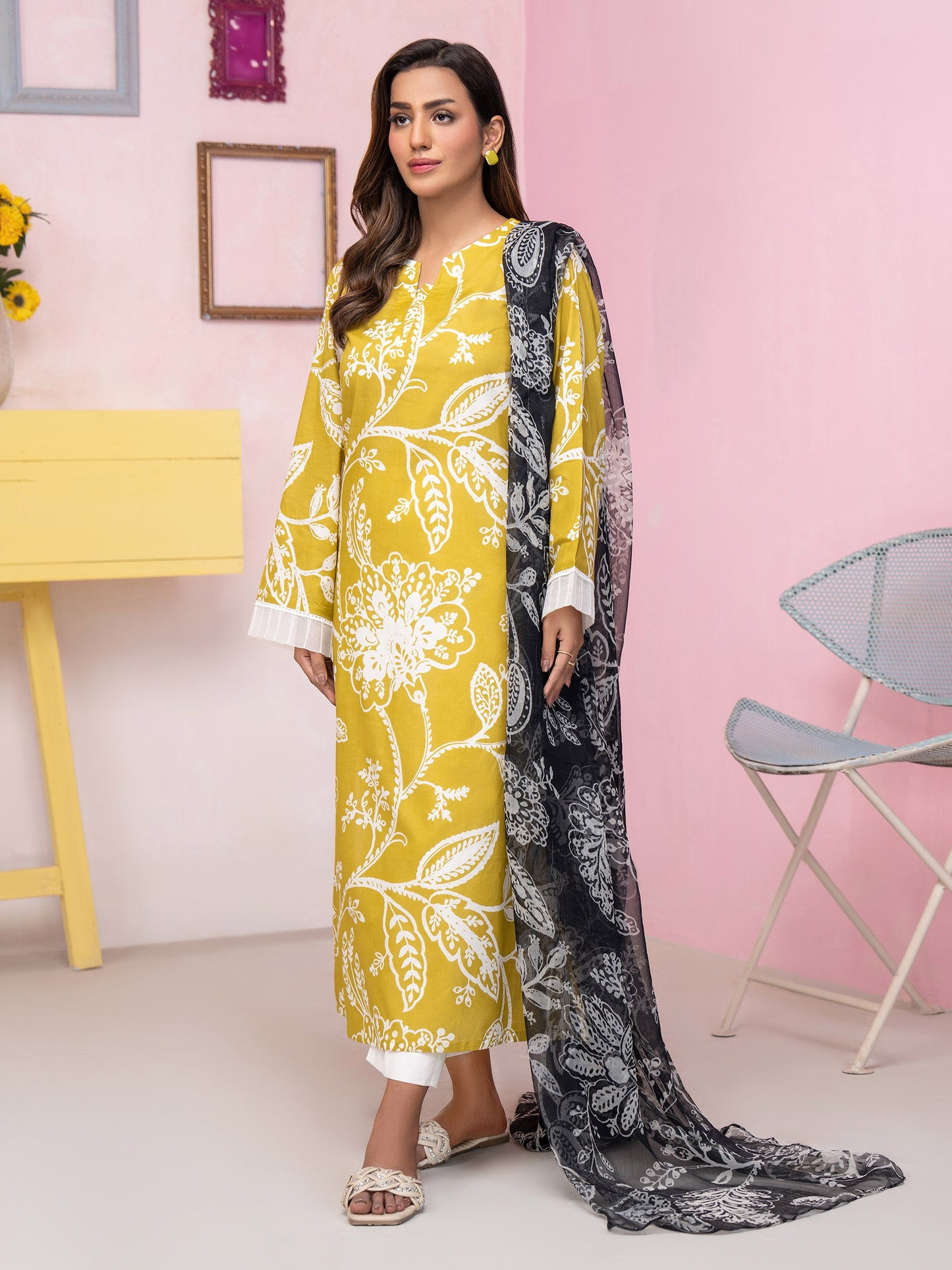 2 Piece Lawn Suit-Printed (Unstitched)