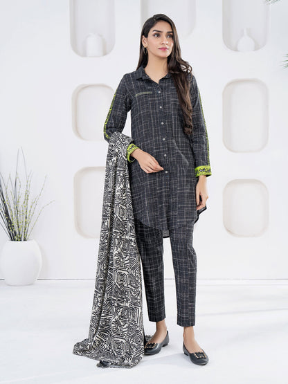 2 Piece Khaddar Suit-Printed (Unstitched)