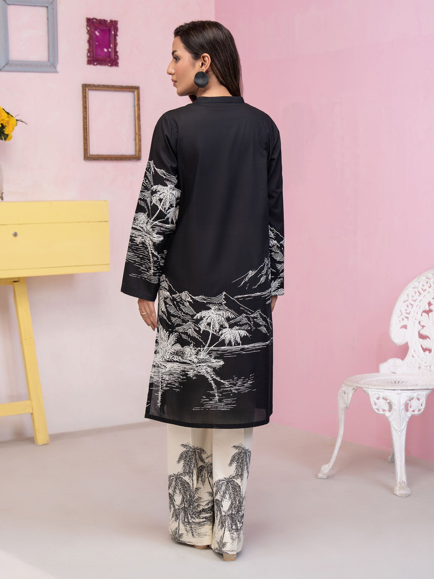 2 Piece Lawn Suit-Paste Print (Unstitched)