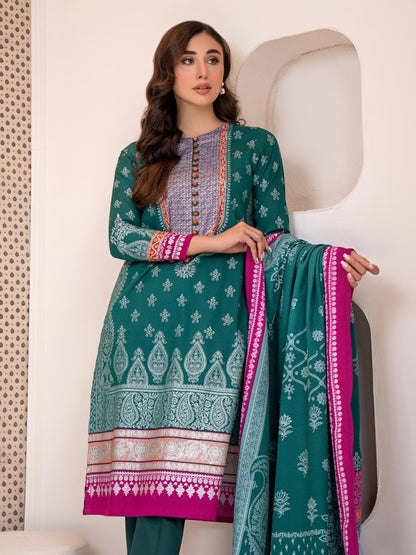 3 Piece Khaddar Suit-Printed (Unstitched)