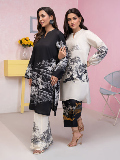 2 Piece Lawn Suit-Paste Print (Unstitched)