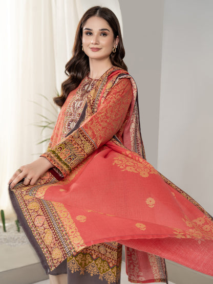 2 Piece Khaddar Suit-Embroidered (Unstitched)