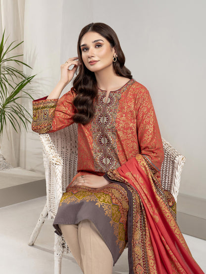 2 Piece Khaddar Suit-Embroidered (Unstitched)