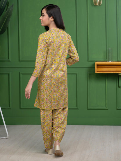 2 Piece Cambric Suit-Paste Print