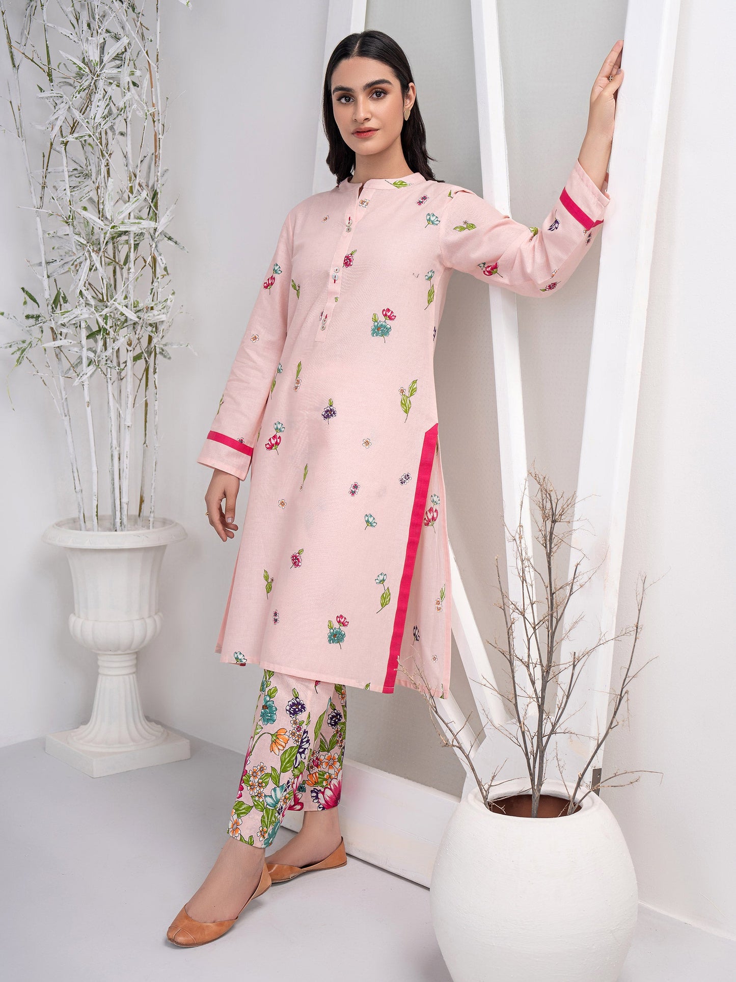 2 Piece Khaddar Suit-Printed(Unstitched)
