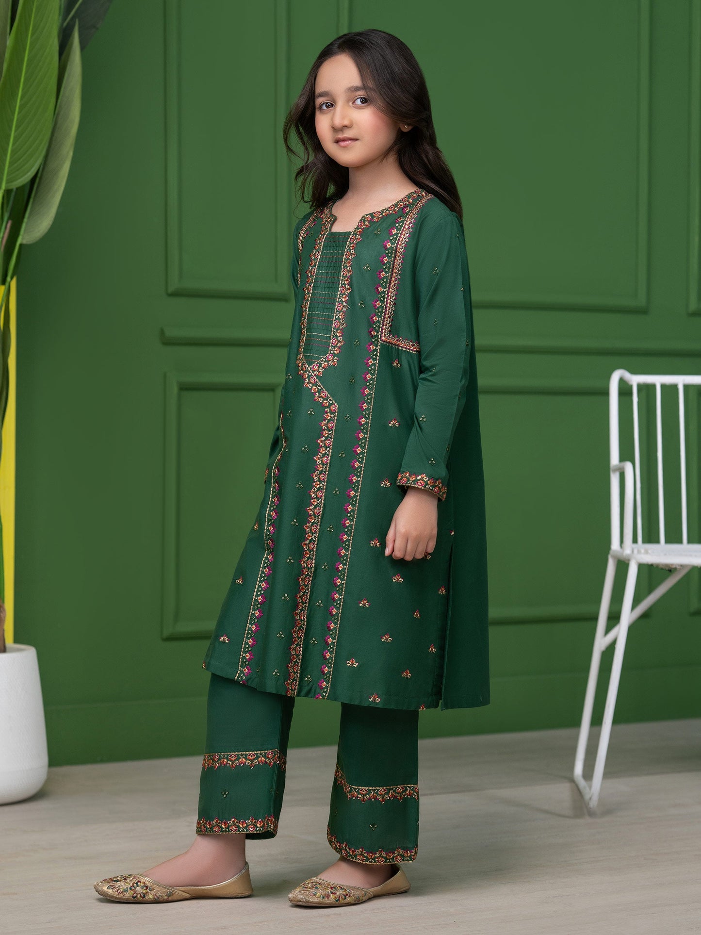 2 Piece Lawn Suit-Embroidered