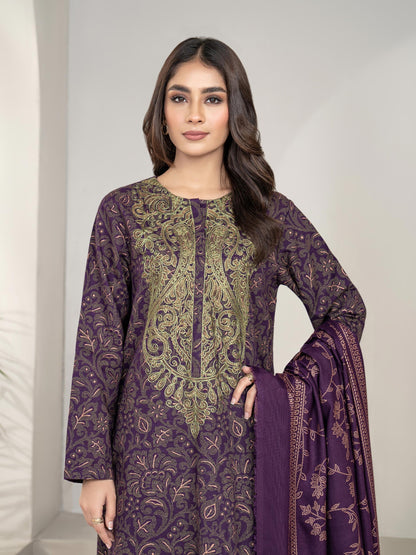 3 Piece Khaddar Suit-Embroidered (Unstitched)
