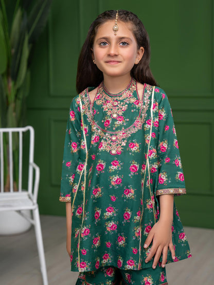 2 Piece Lawn Suit-Embroidered