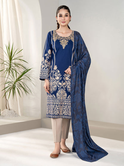 2 Piece Khaddar Suit-Embroidered (Unstitched)