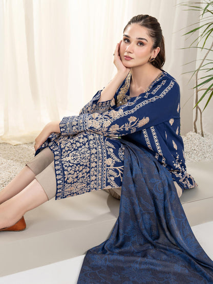 2 Piece Khaddar Suit-Embroidered (Unstitched)