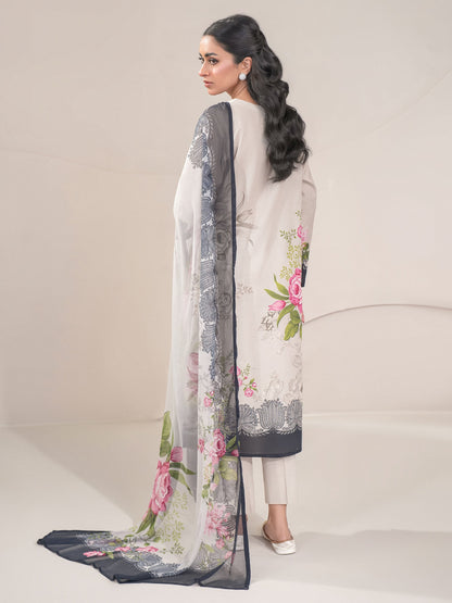 3 Piece Lawn Suit-Printed (Unstitched)