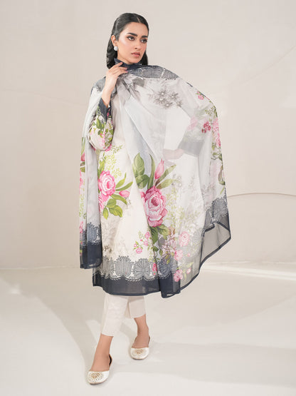 3 Piece Lawn Suit-Printed (Unstitched)