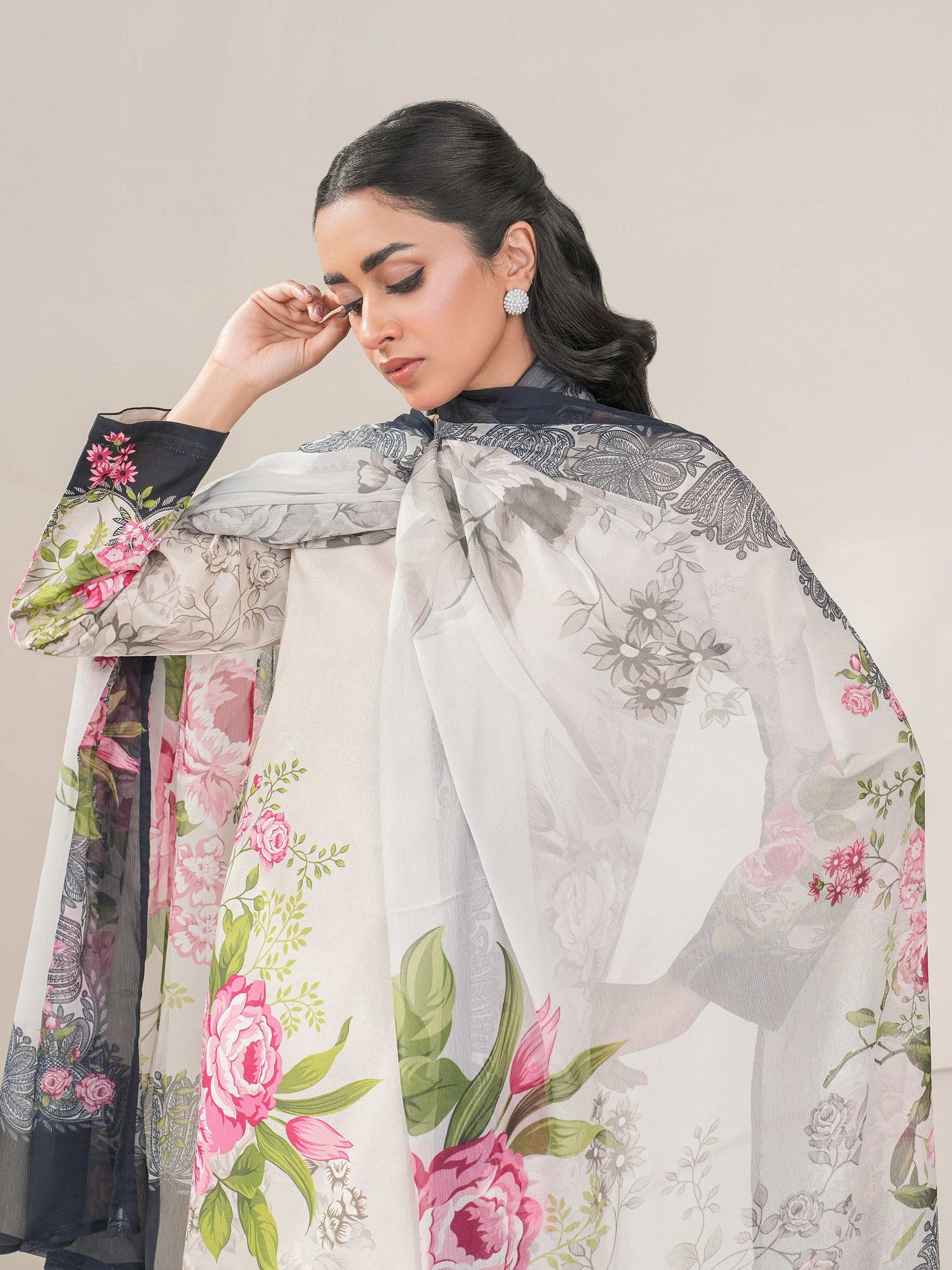 3 Piece Lawn Suit-Printed (Unstitched)