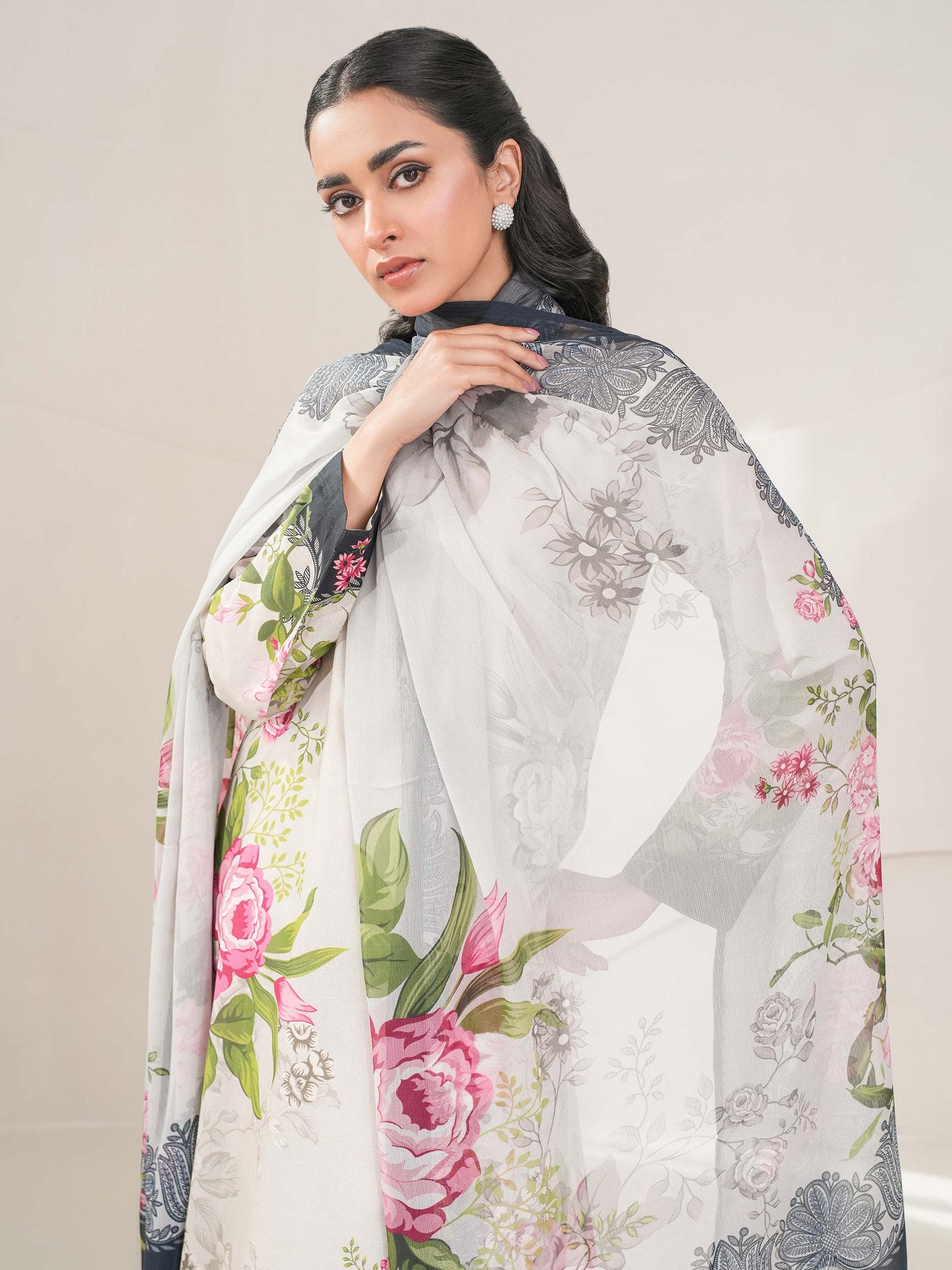 3 Piece Lawn Suit-Printed (Unstitched)