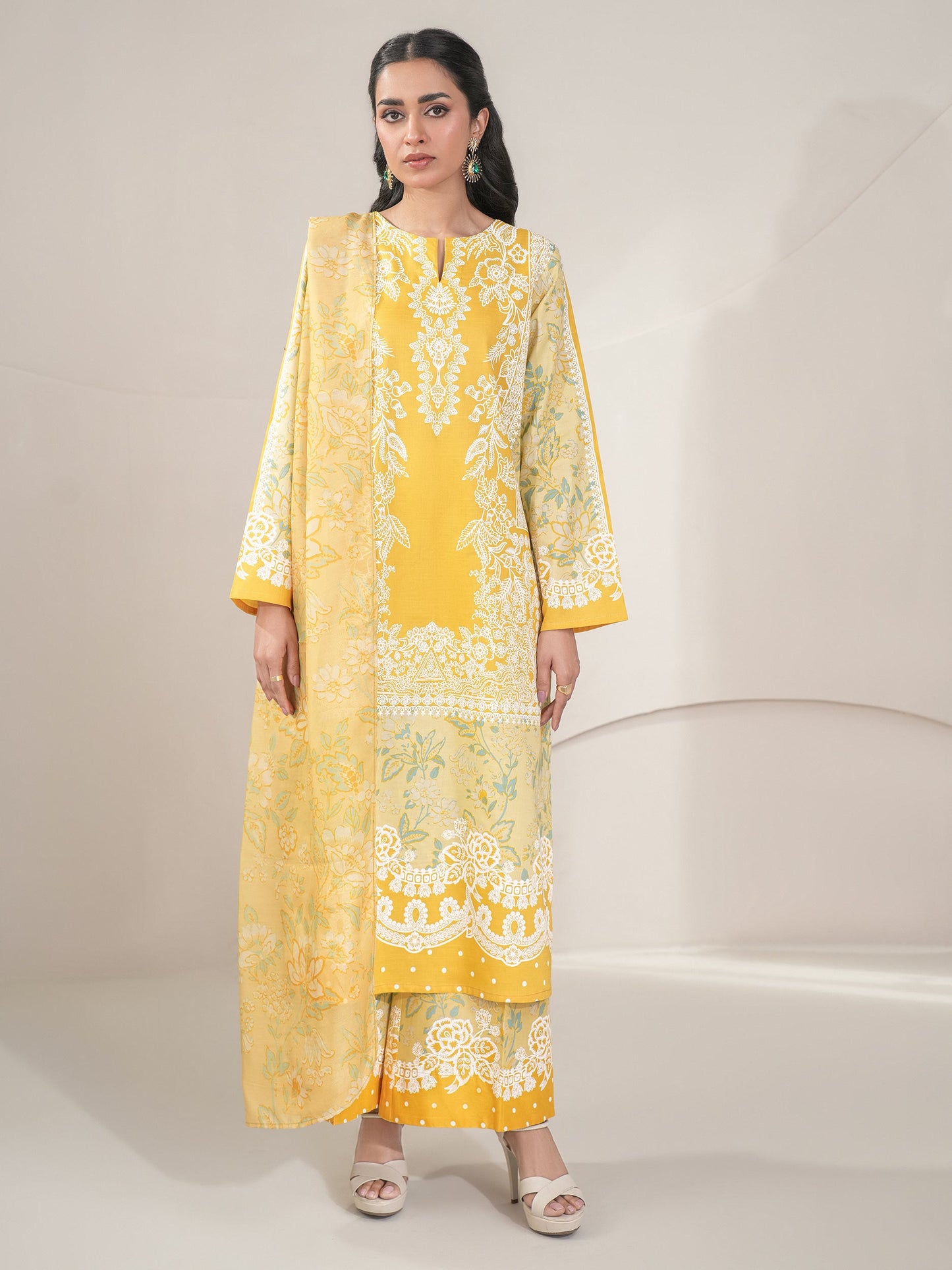 3 Piece Lawn Suit-Printed (Unstitched)