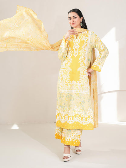 3 Piece Lawn Suit-Printed (Unstitched)