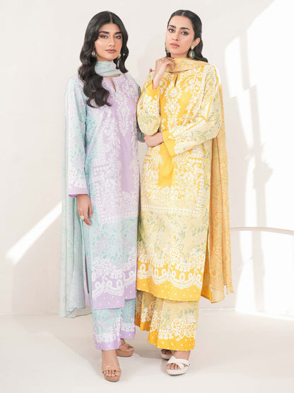 3 Piece Lawn Suit-Printed (Unstitched)