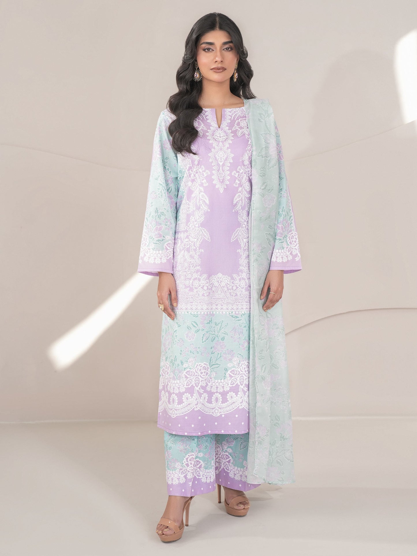 3 Piece Lawn Suit-Printed (Unstitched)