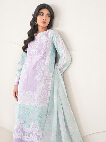 3 Piece Lawn Suit-Printed (Unstitched)