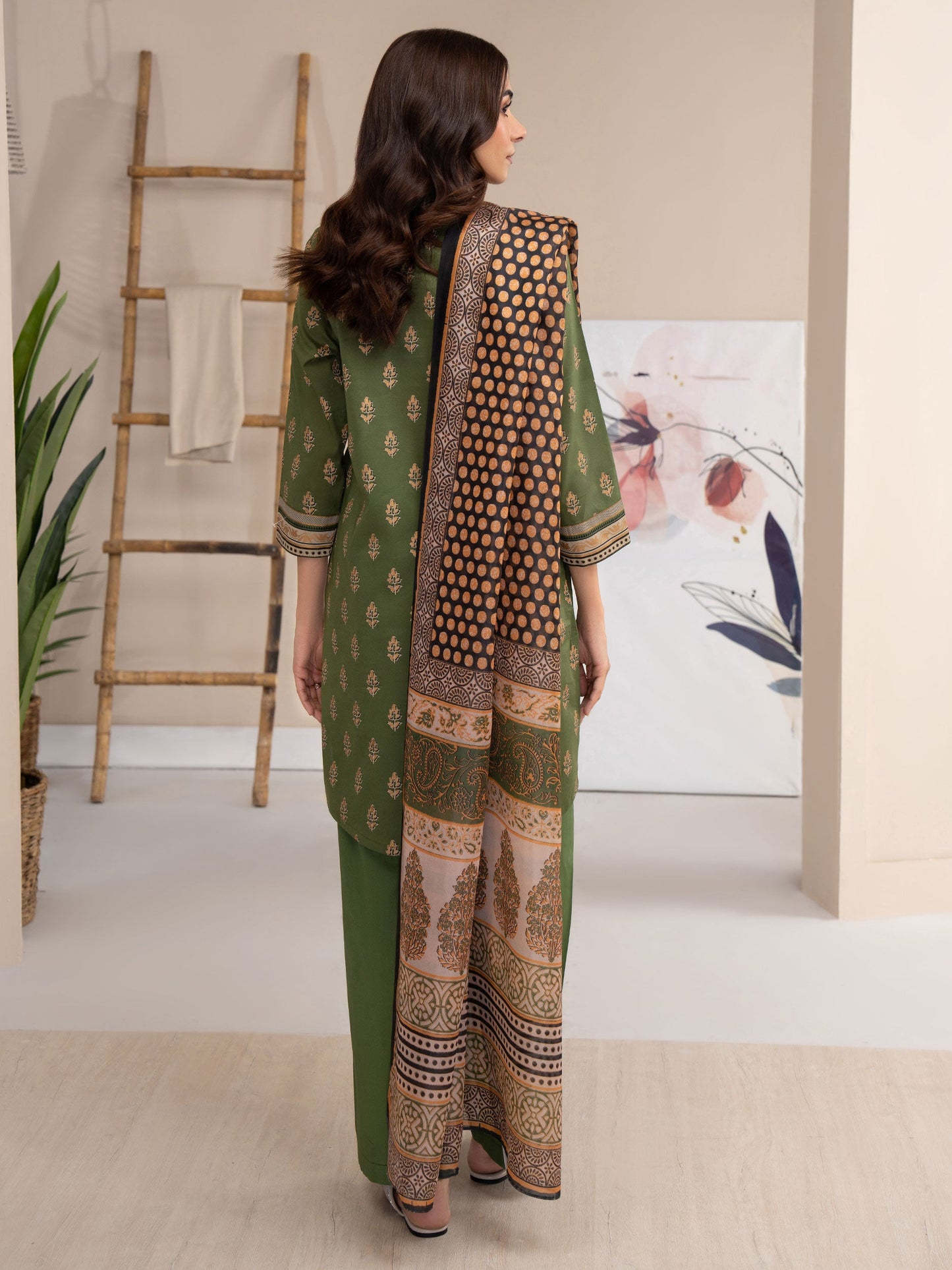 2 Piece Lawn Suit-Paste Print (Unstitched)