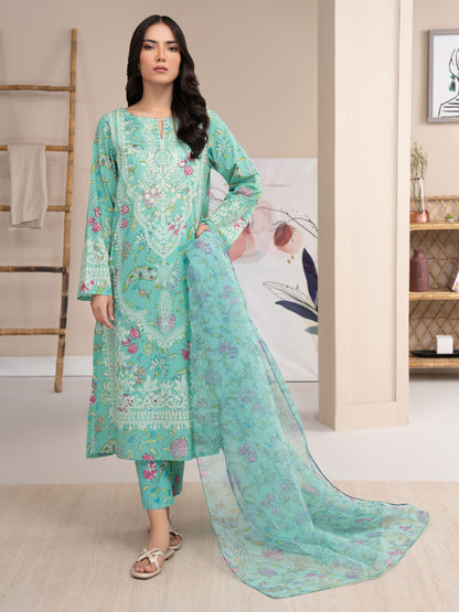 3 Piece Lawn Suit-Printed (Unstitched)