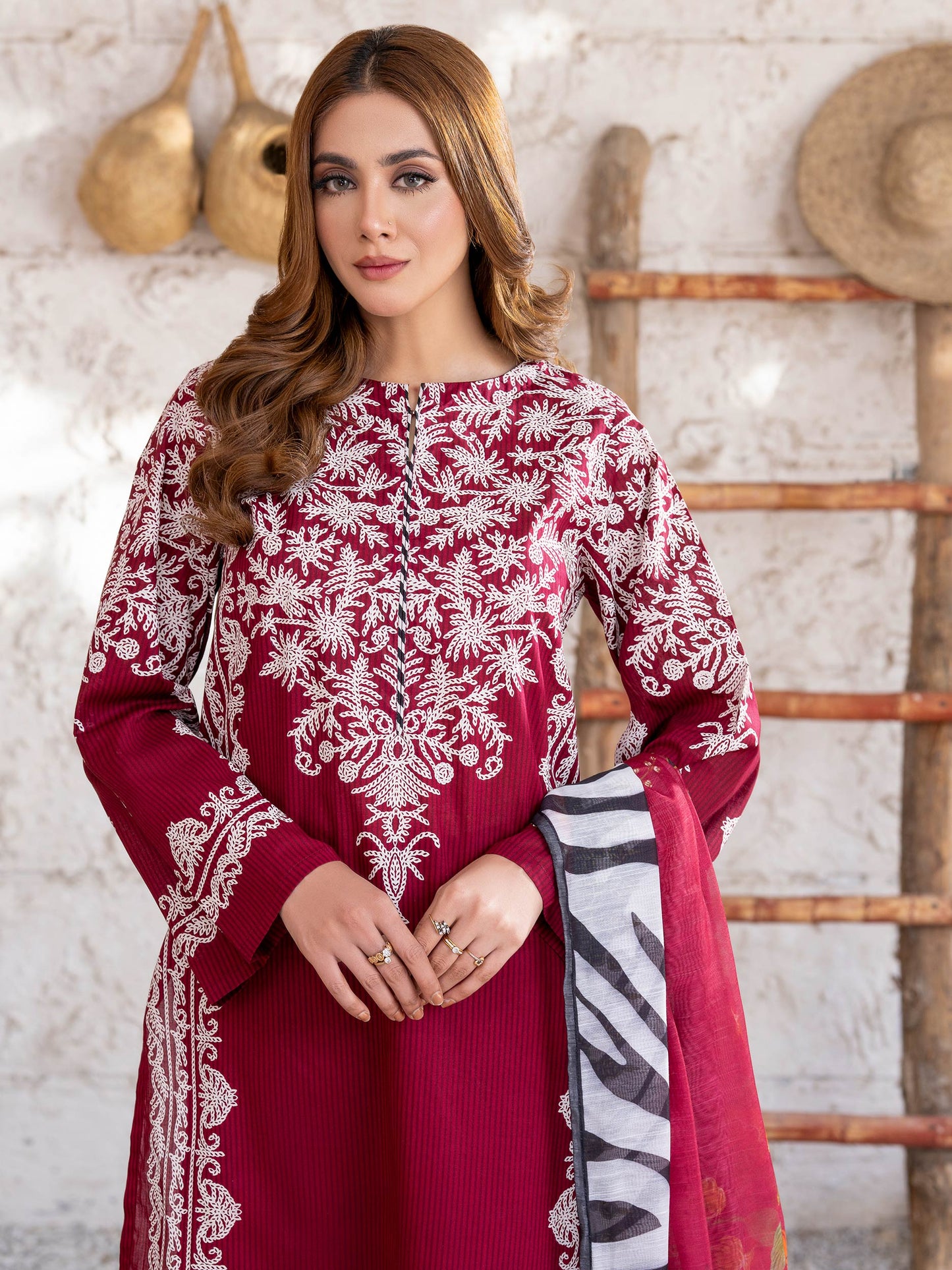3 Piece Lawn Suit-Paste Print (Unstitched)