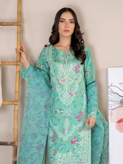 3 Piece Lawn Suit-Printed (Unstitched)