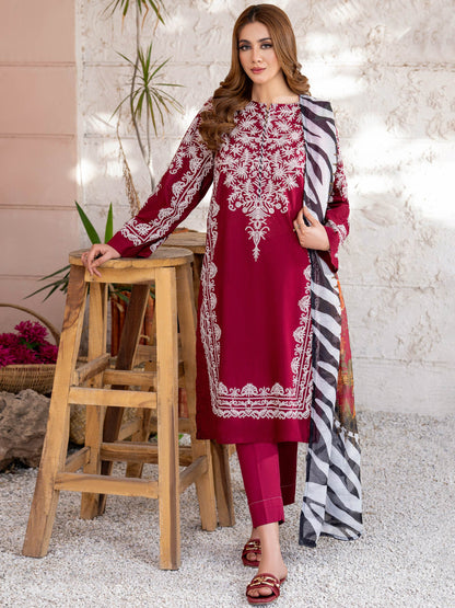 3 Piece Lawn Suit-Paste Print (Unstitched)
