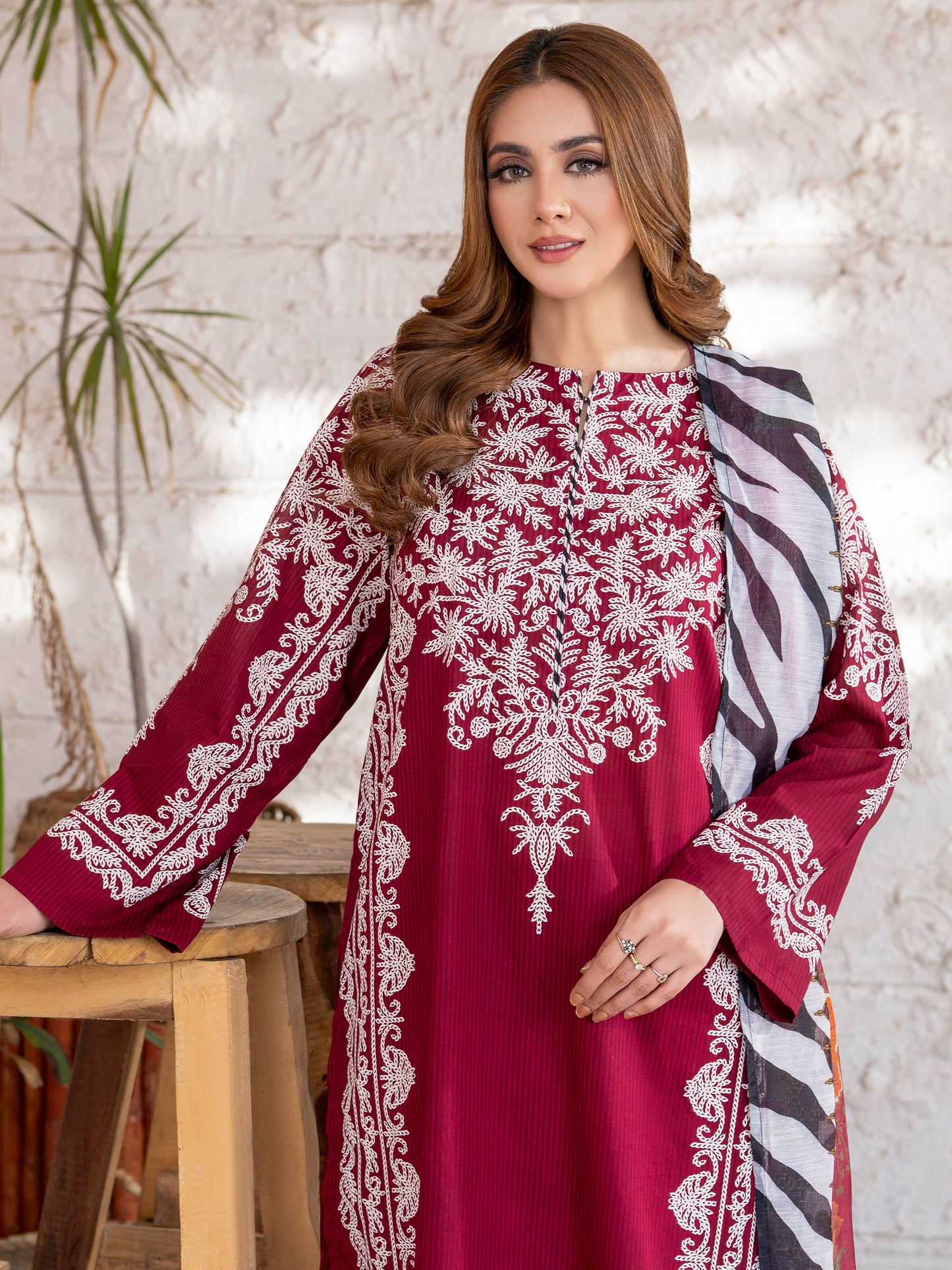 3 Piece Lawn Suit-Paste Print (Unstitched)