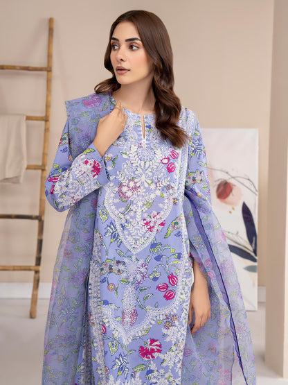 3 Piece Lawn Suit-Printed (Unstitched)