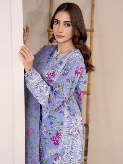 3 Piece Lawn Suit-Printed (Unstitched)