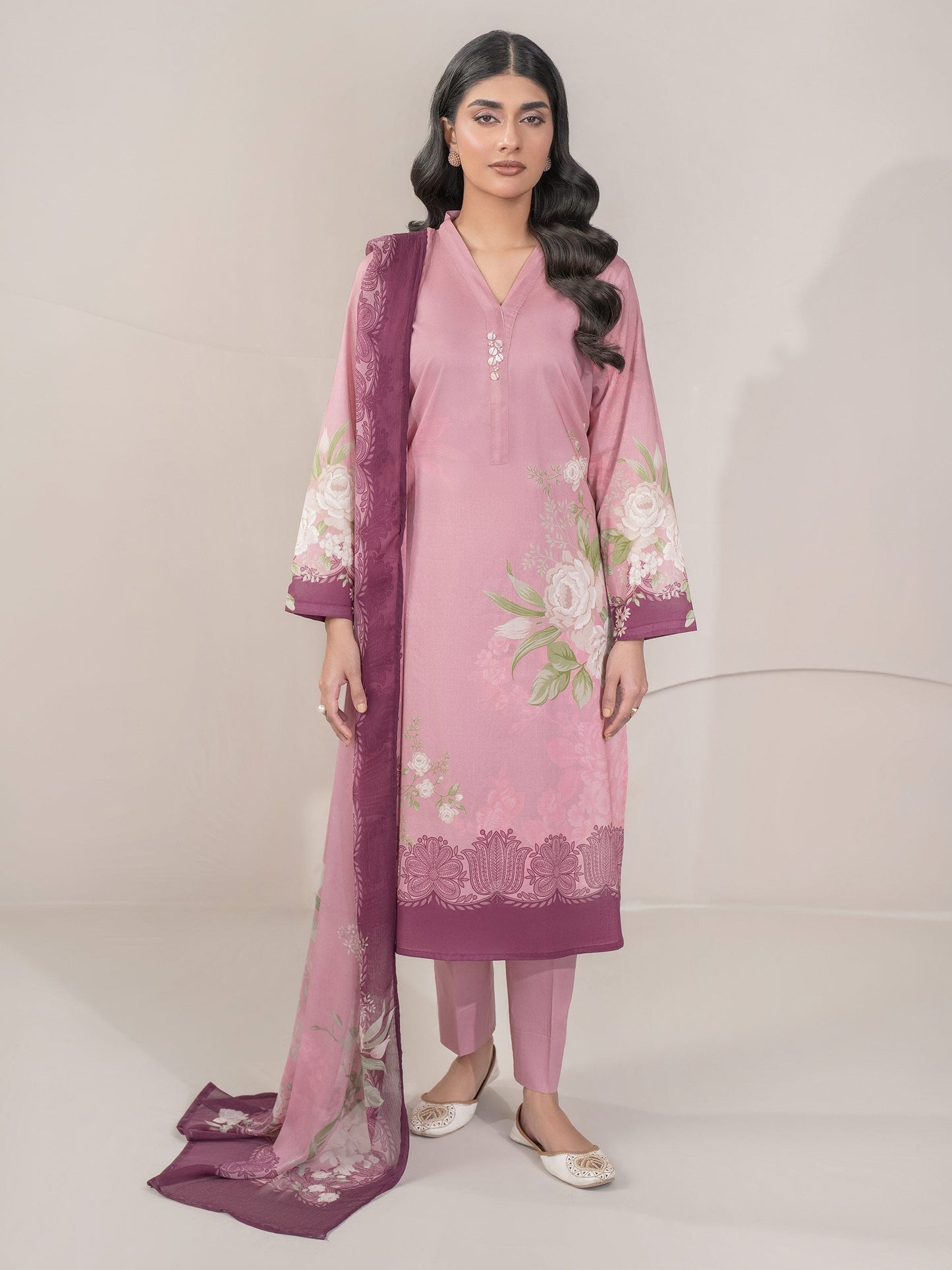 3 Piece Lawn Suit-Printed (Unstitched)