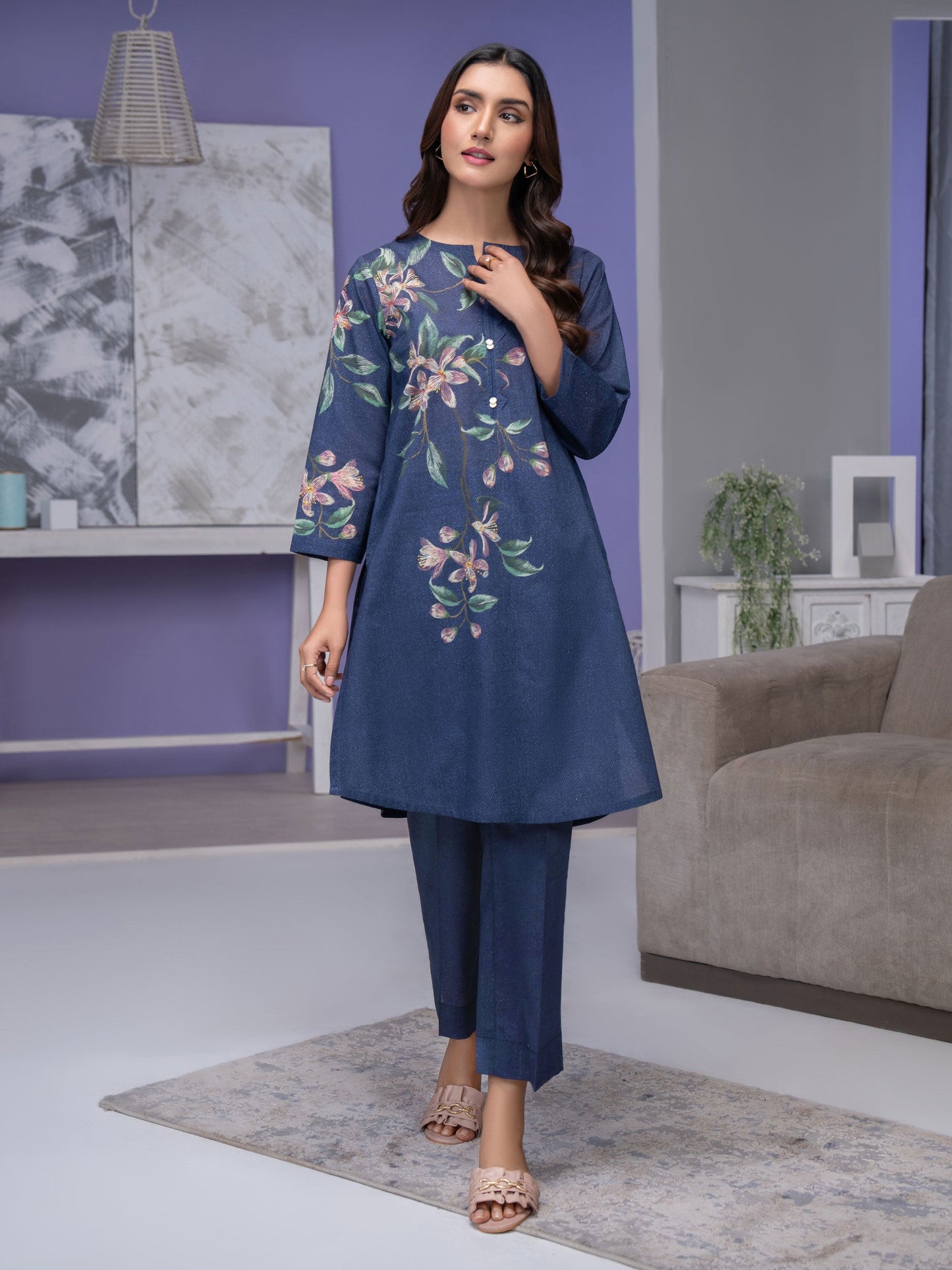 2 Piece Lawn Suit-Printed (Unstitched)