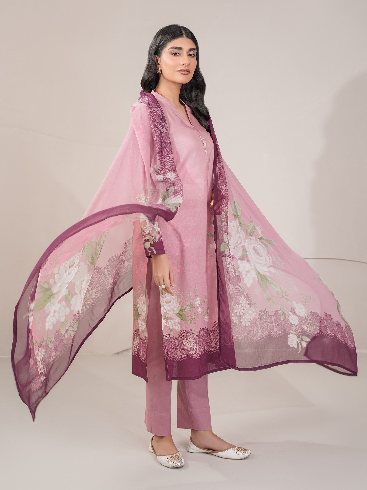 3 Piece Lawn Suit-Printed (Unstitched)