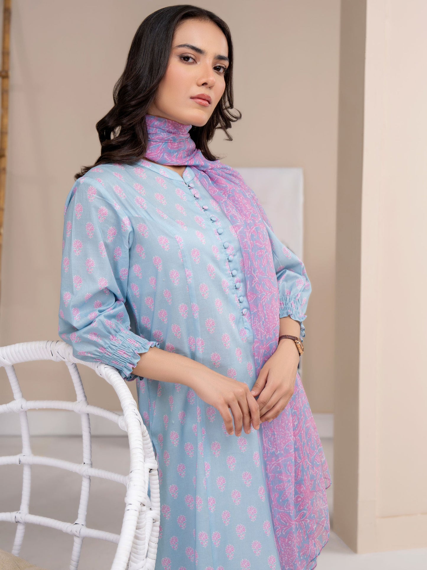 2 Piece Lawn Suit-Printed (Unstitched)
