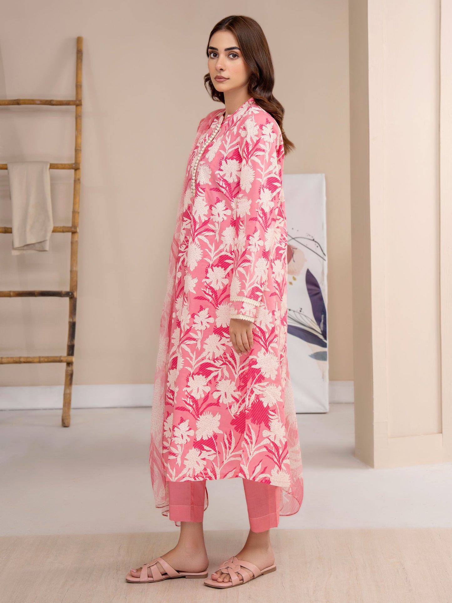 3 Piece Lawn Suit-Paste Print (Unstitched)