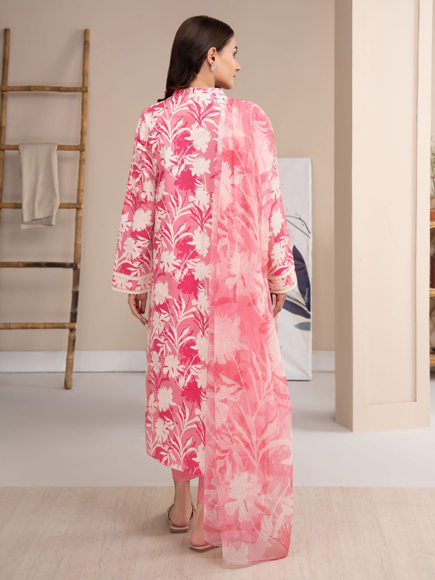 3 Piece Lawn Suit-Paste Print (Unstitched)