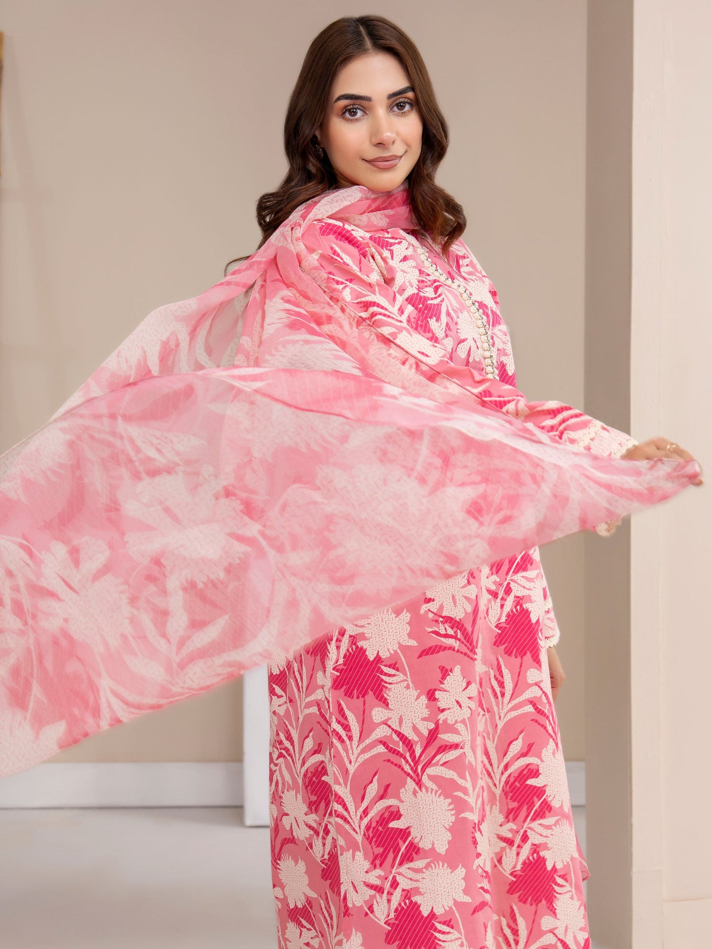 3 Piece Lawn Suit-Paste Print (Unstitched)