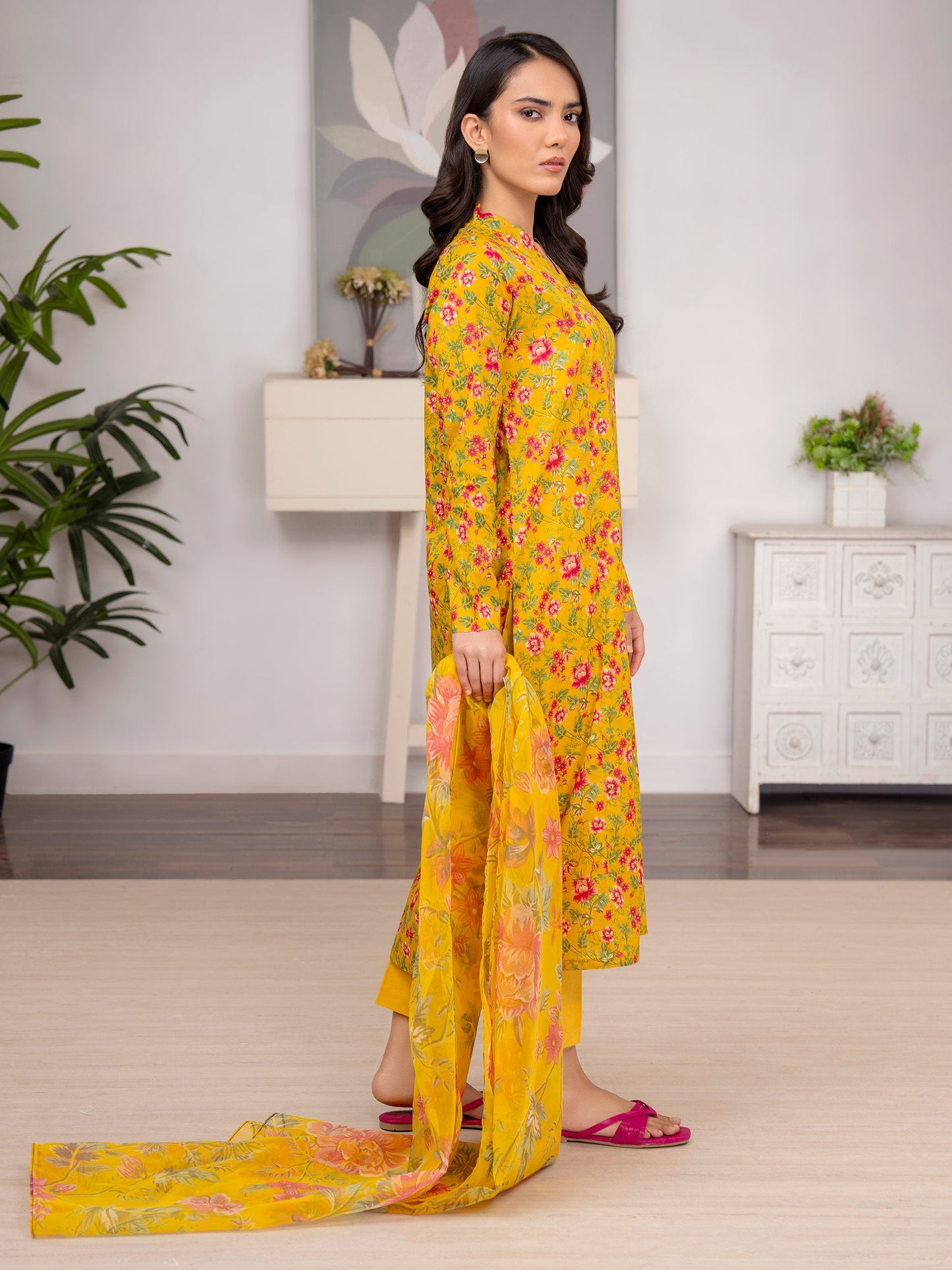 3 Piece Lawn Suit-Printed (Unstitched)
