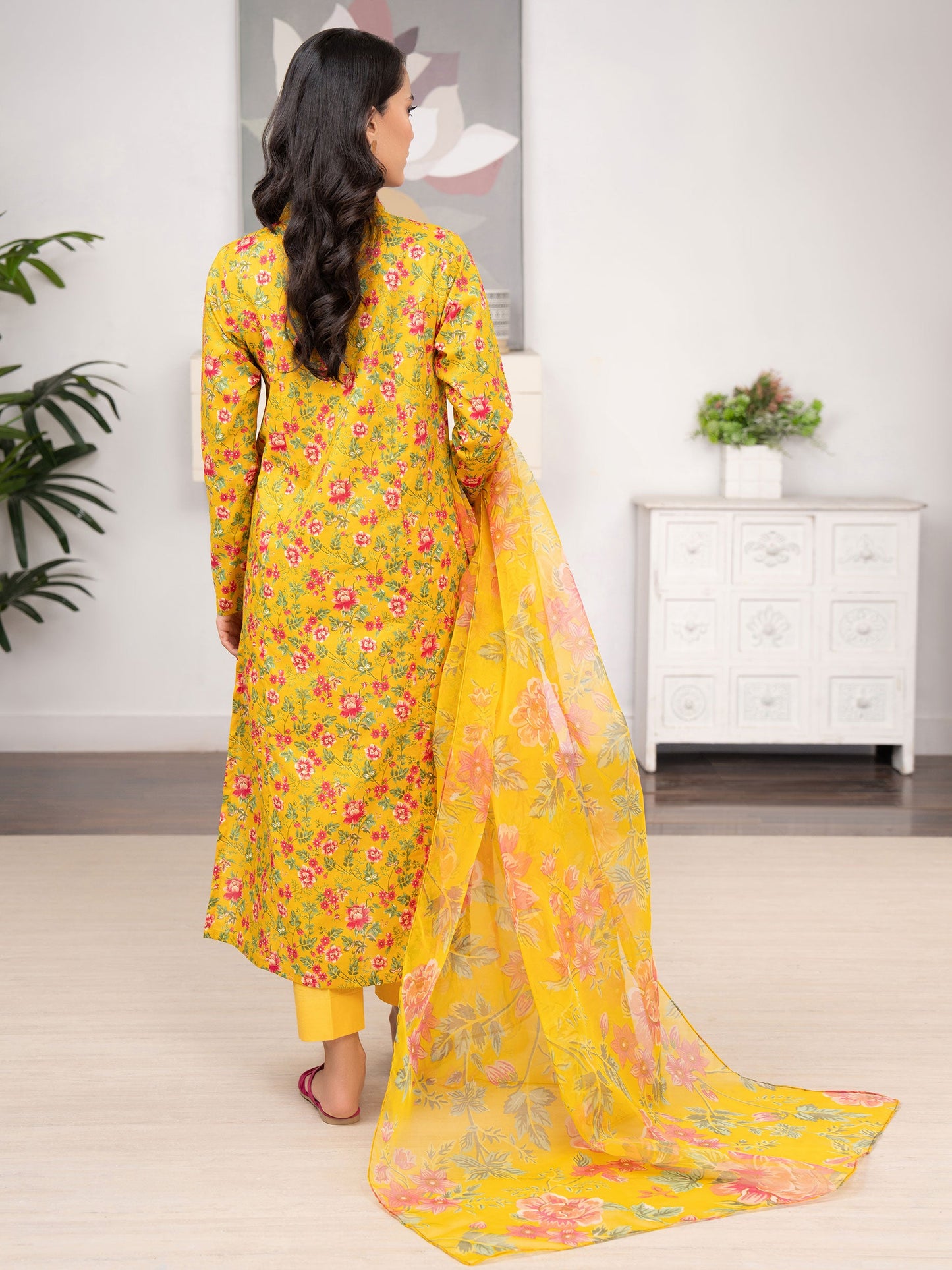 3 Piece Lawn Suit-Printed (Unstitched)