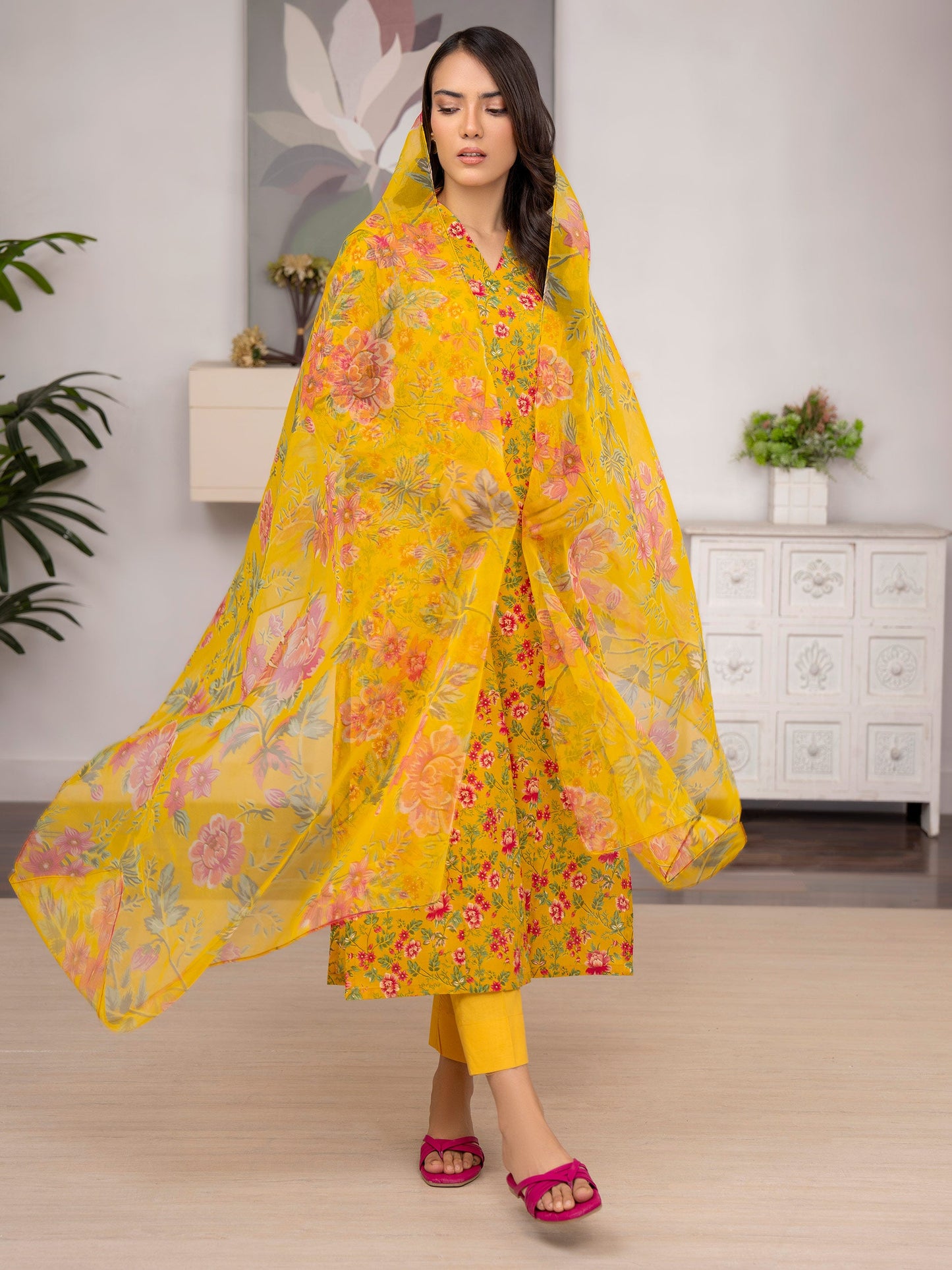 3 Piece Lawn Suit-Printed (Unstitched)