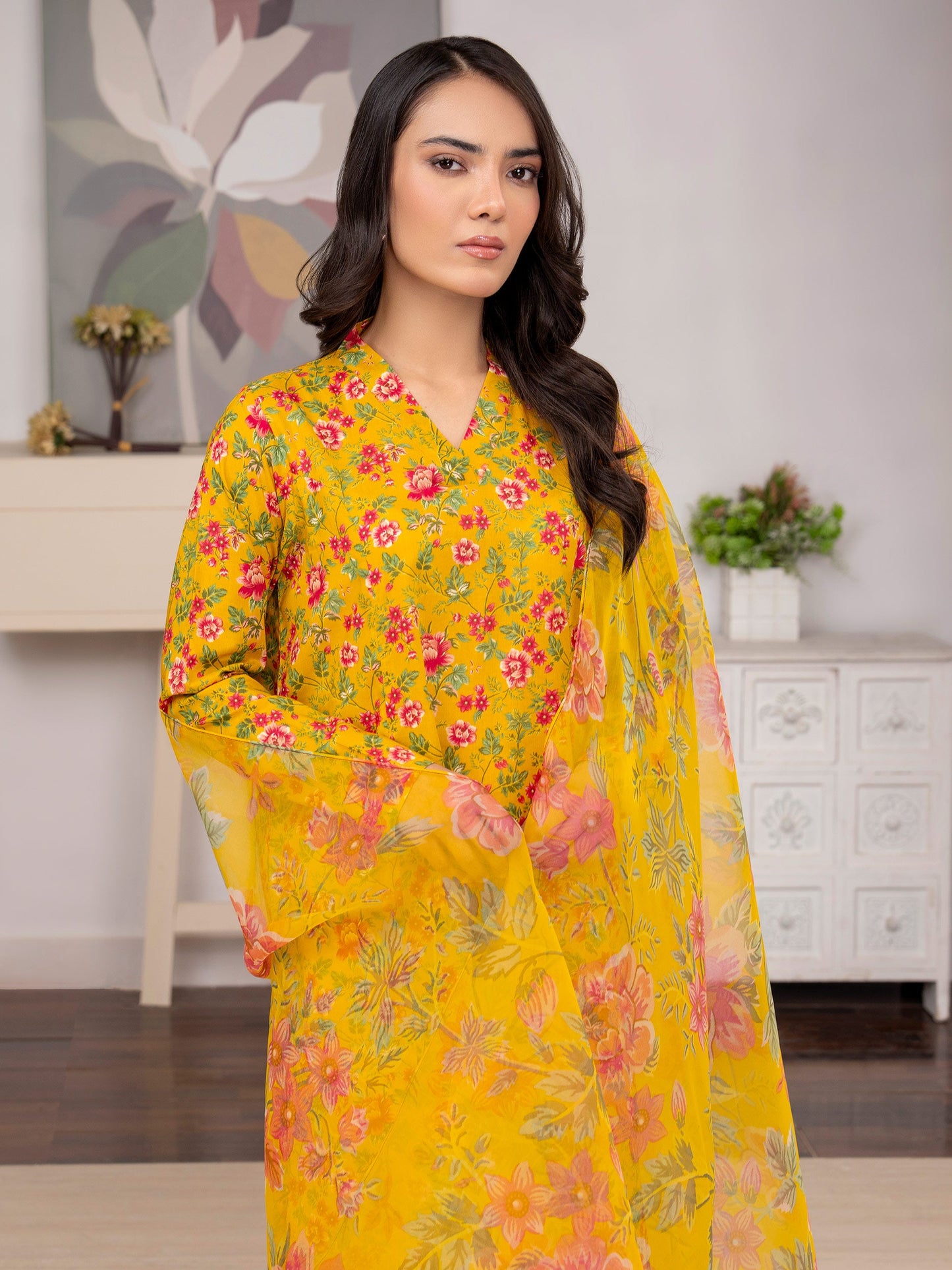 3 Piece Lawn Suit-Printed (Unstitched)