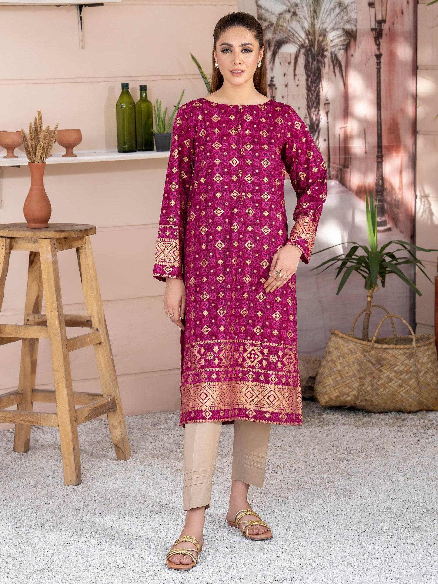 Lawn Shirt-Paste Print (Unstitched)
