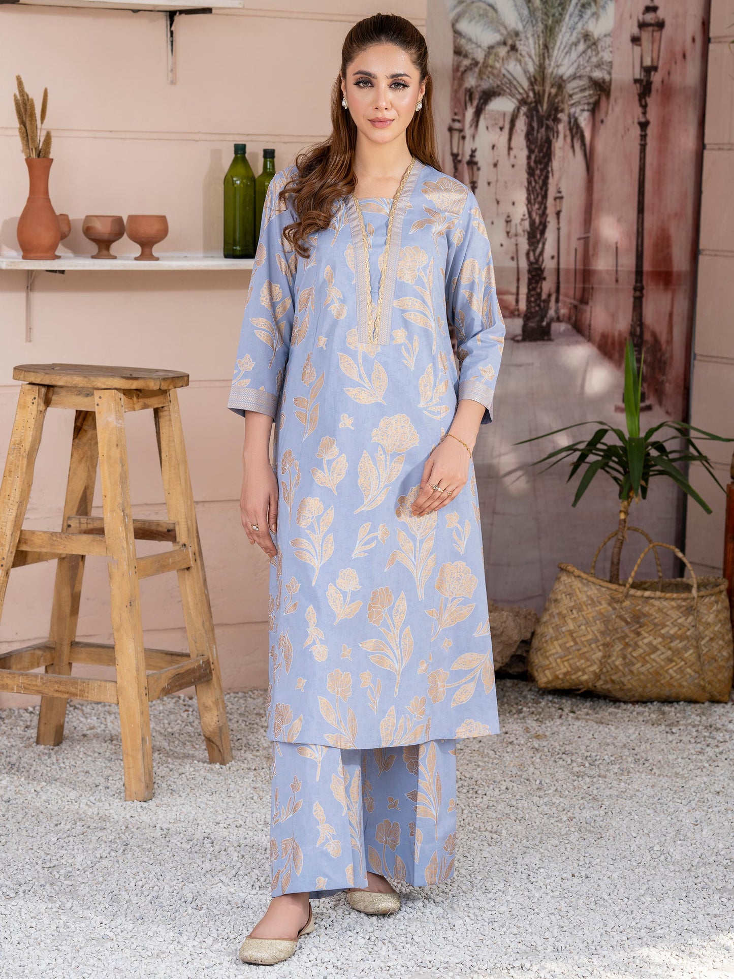 Lawn Shirt-Paste Print (Unstitched)