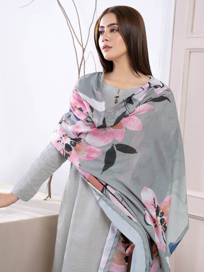 2 Piece Khaddar Suit-Printed (Unstitched)