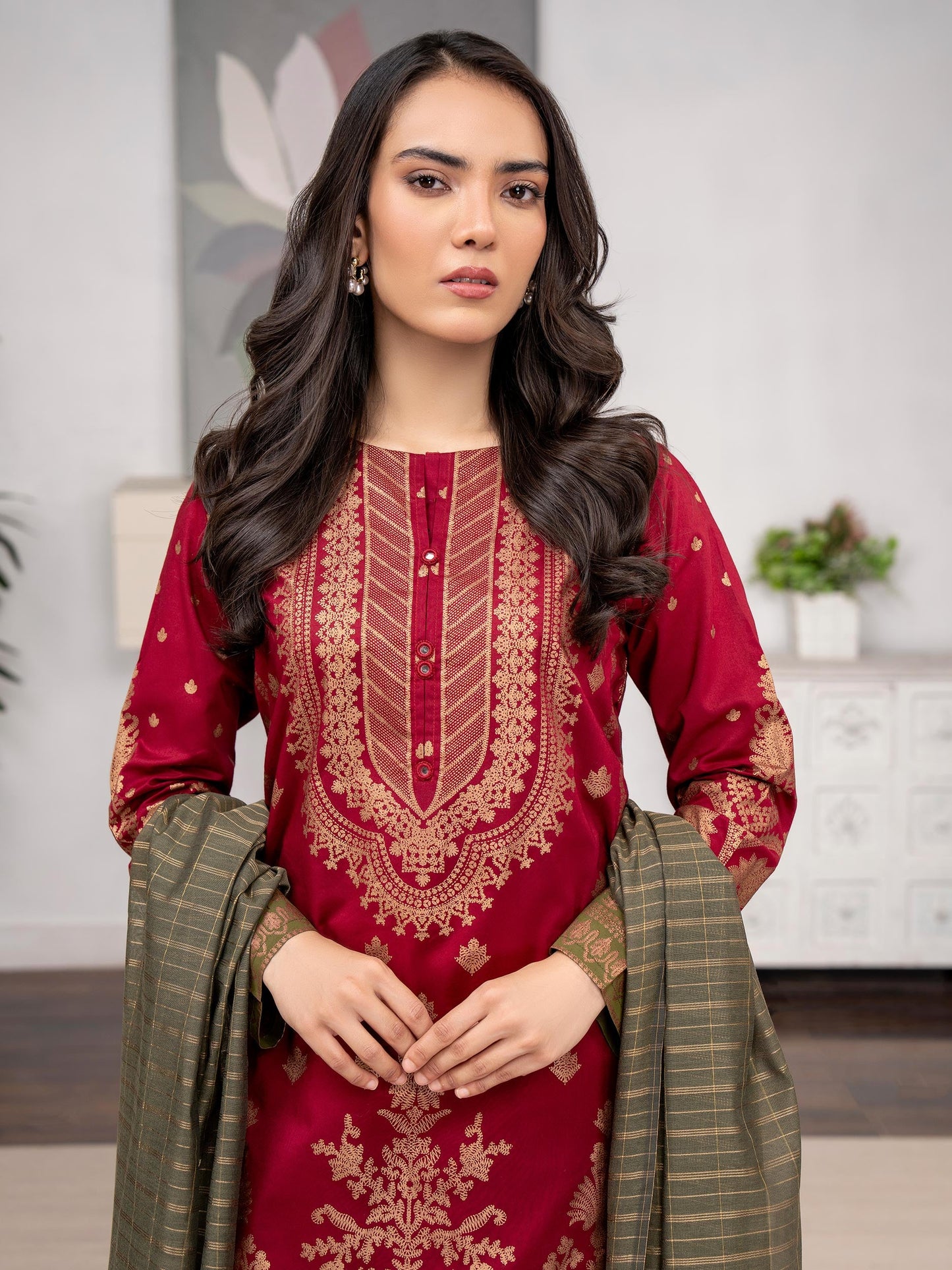 3 Piece Lawn Suit-Paste Print (Unstitched)
