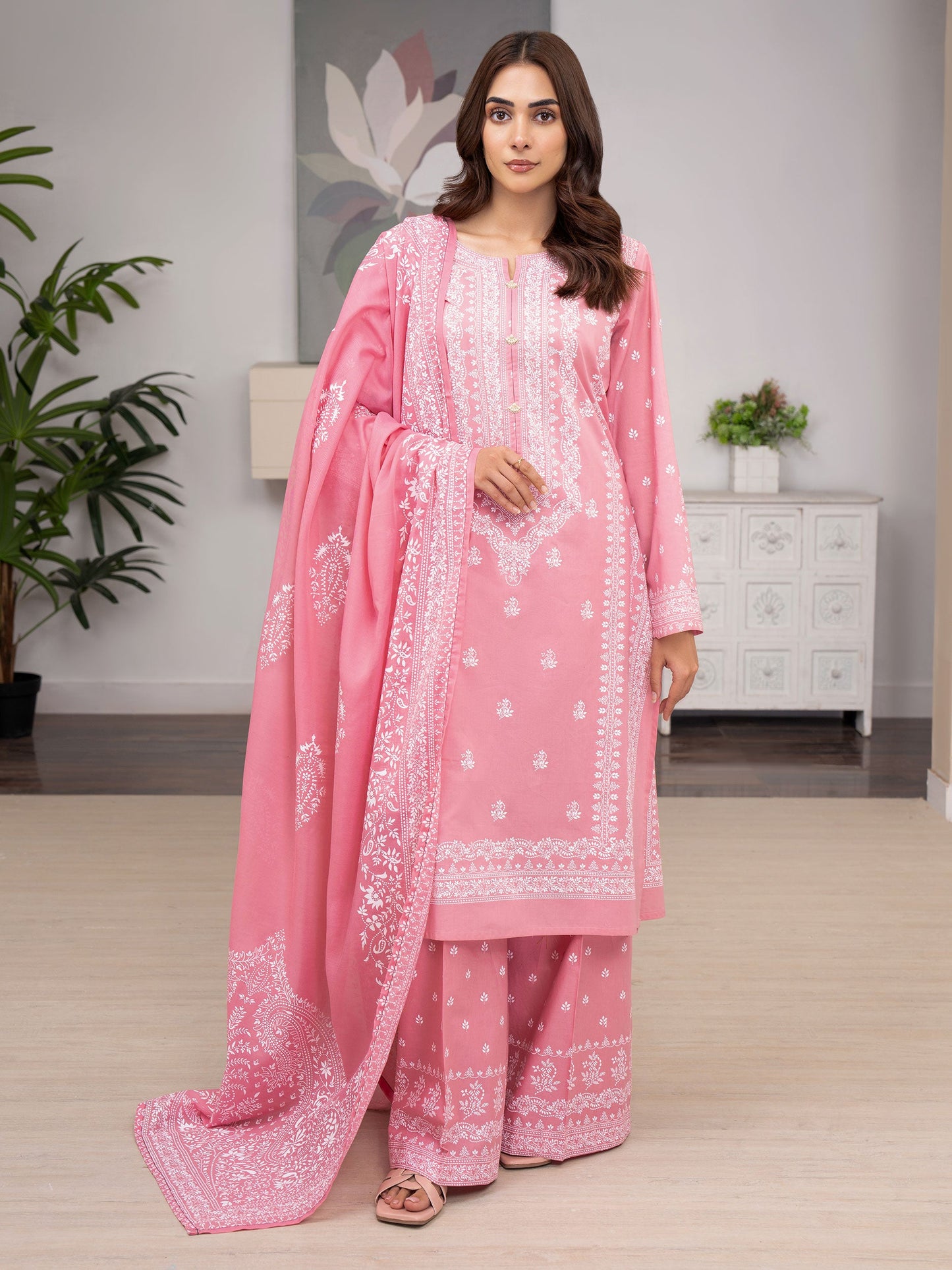3 Piece Lawn Suit-Printed (Unstitched)