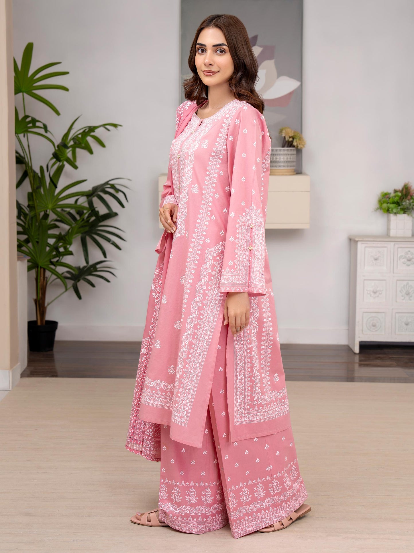 3 Piece Lawn Suit-Printed (Unstitched)